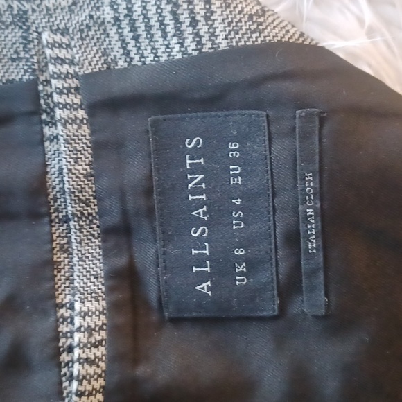 Dustin Check Duster size 4 All Saints - Picture 5 of 6